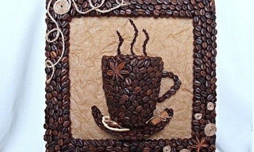 Об'ємна картина з кави