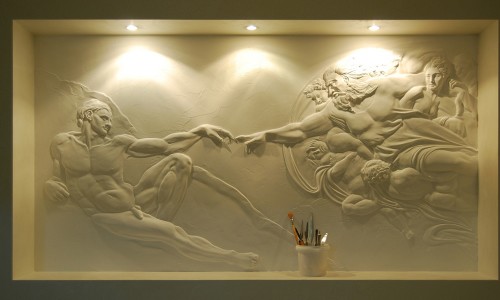 Bas-relief on the wall