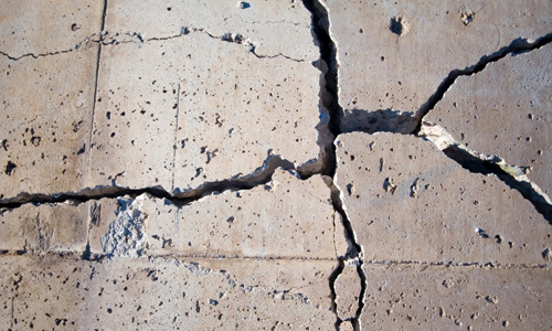 Defects of concrete floor