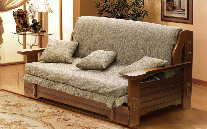 дерев'яний диван