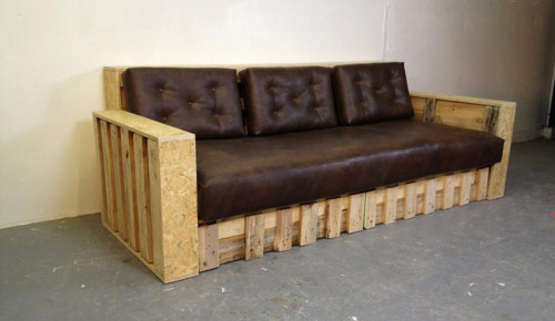 The sofa made by own hands