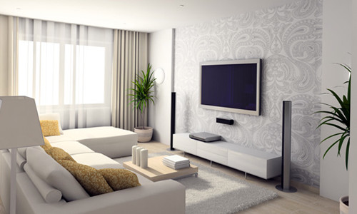 Dzīvojamās istabas dizains spilgtās krāsās