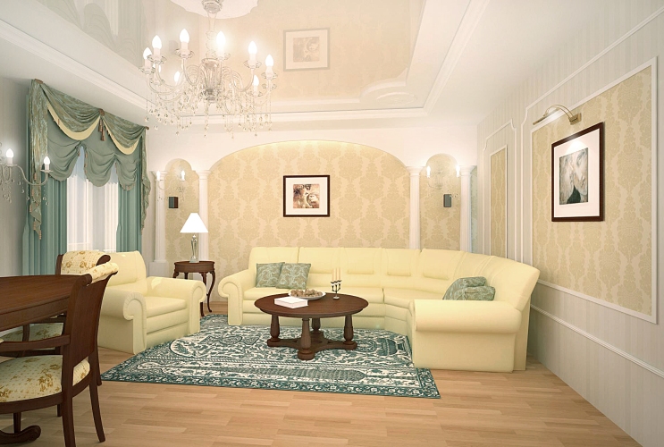 Living room in classic style