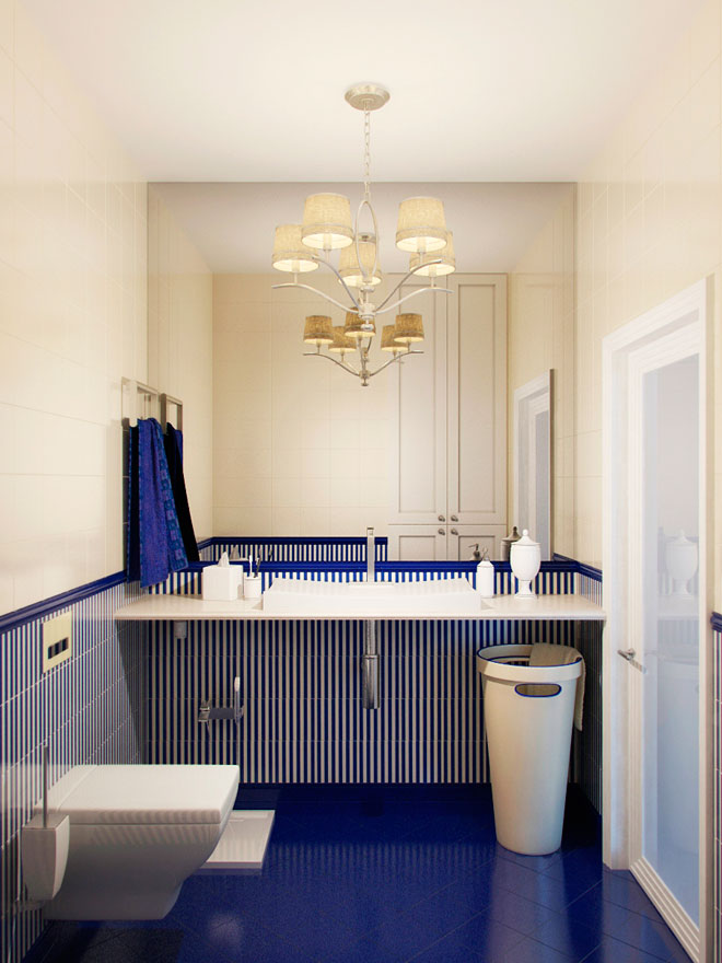 Расширить ванную. Сине бежевая ванная комната. Темно синяя ванная комната. Ванная в сине бежевых тонах. Синий санузел.