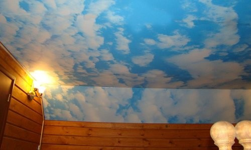 Ceiling with clouds