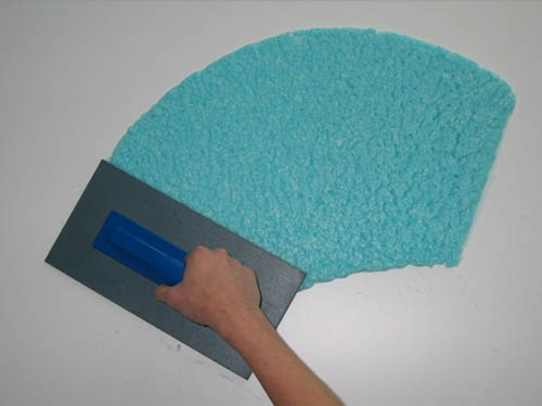 Superficie antes de pegar papel tapiz líquido