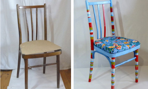 Restaurierung eines Stuhls