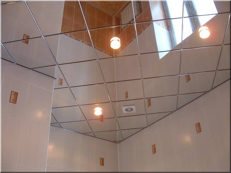 Plafond des dalles de verre classiques